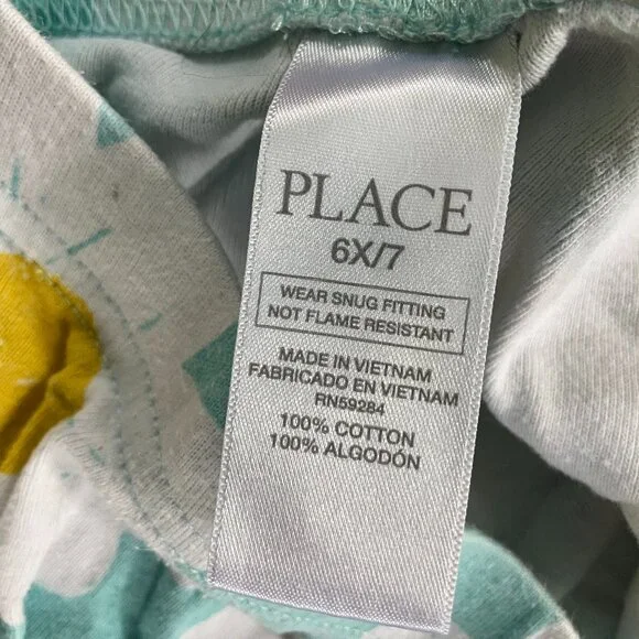 The Children’s Place Girls Size 6x/7 Daisy Short Sleeve Pajamas 2 piece set - Picture 9 of 9